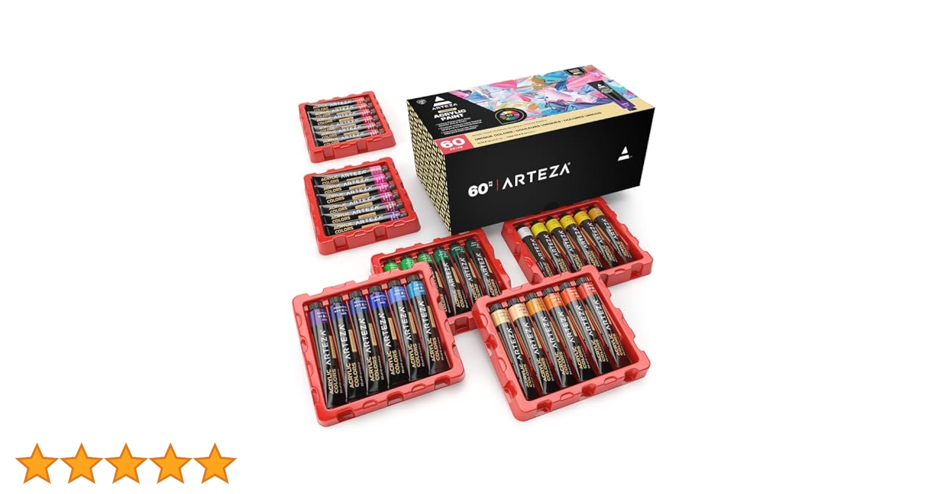 Arteza Premium Acrylic Colorアクリル絵具60本セット Arteza® 60 Color Acrylic Paint Set | Michaels